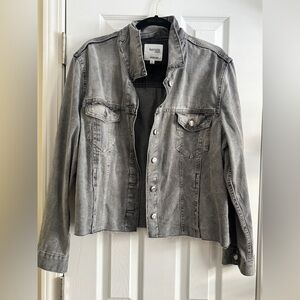 Kensie Women's Washed Gray Jean Jacket